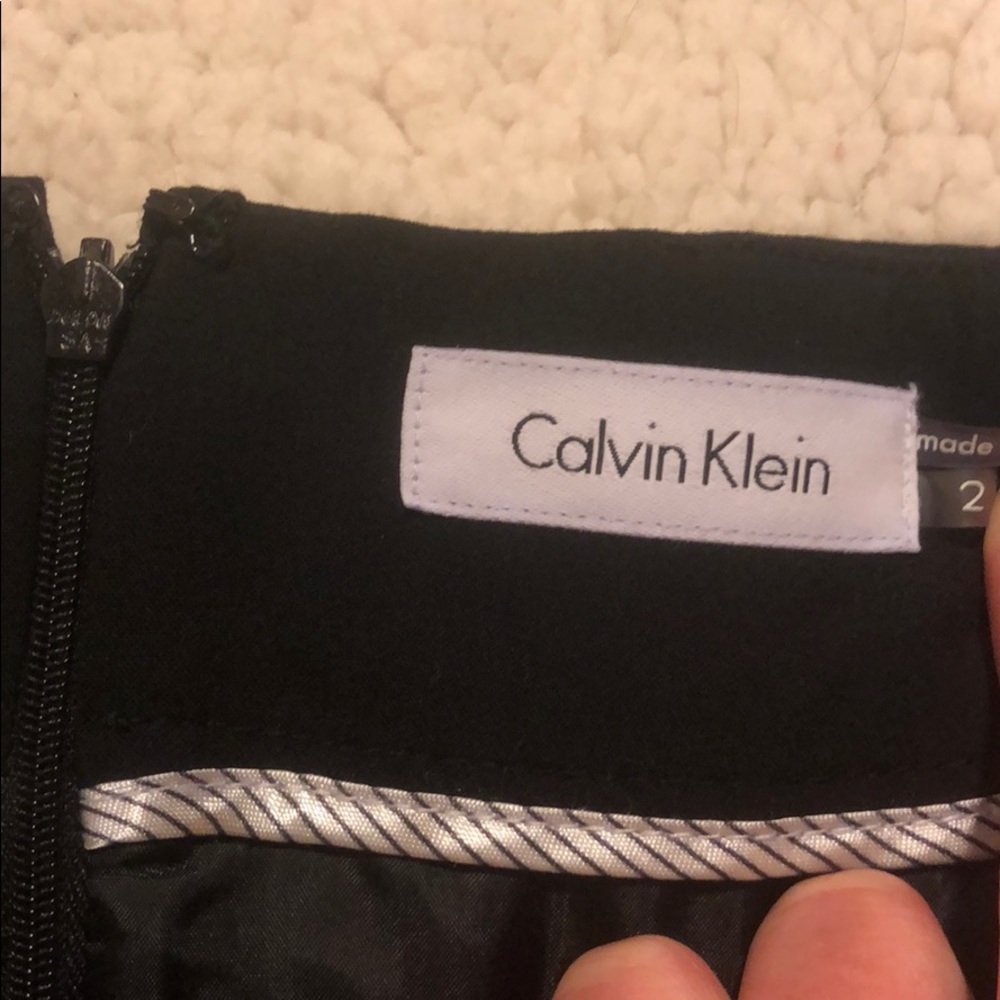 Black Calvin Klein suit skirt—size 2